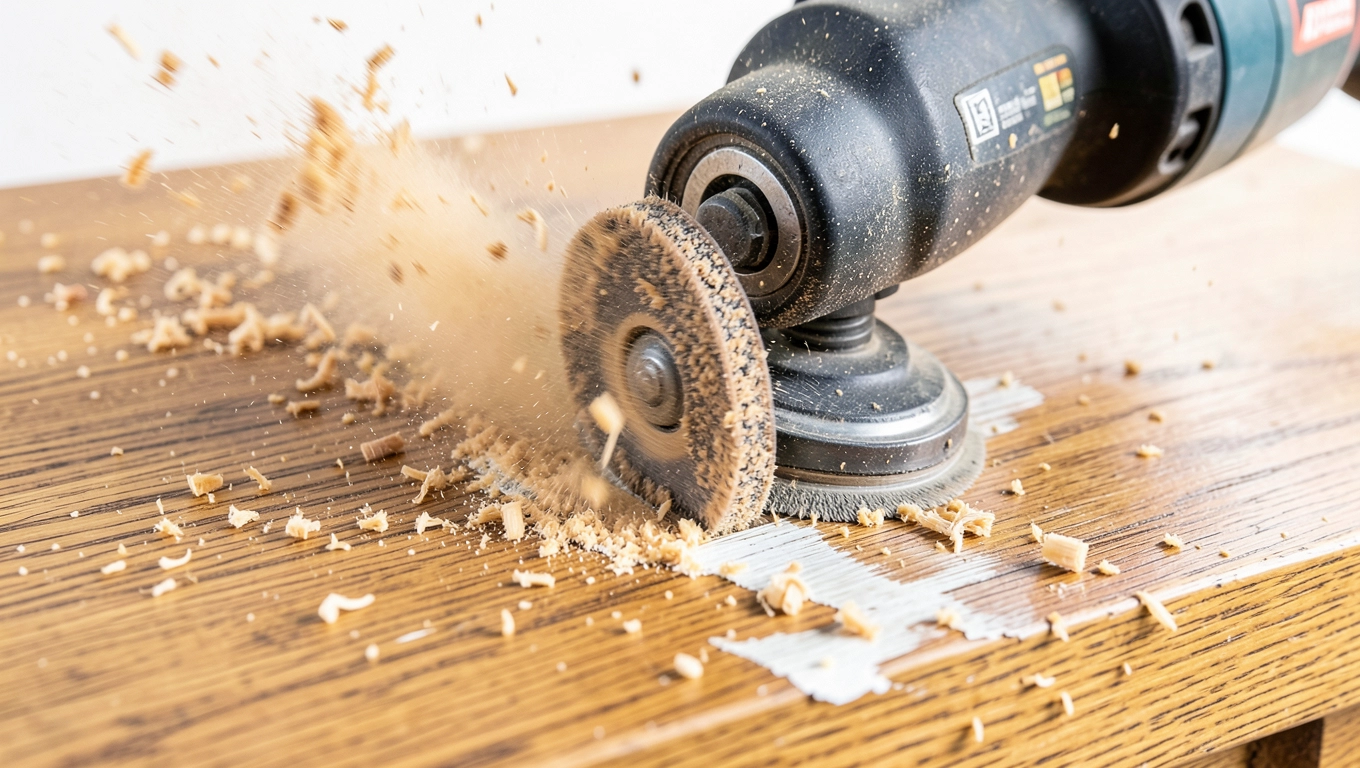 Usuwanie materiału cyklinarką Leopard