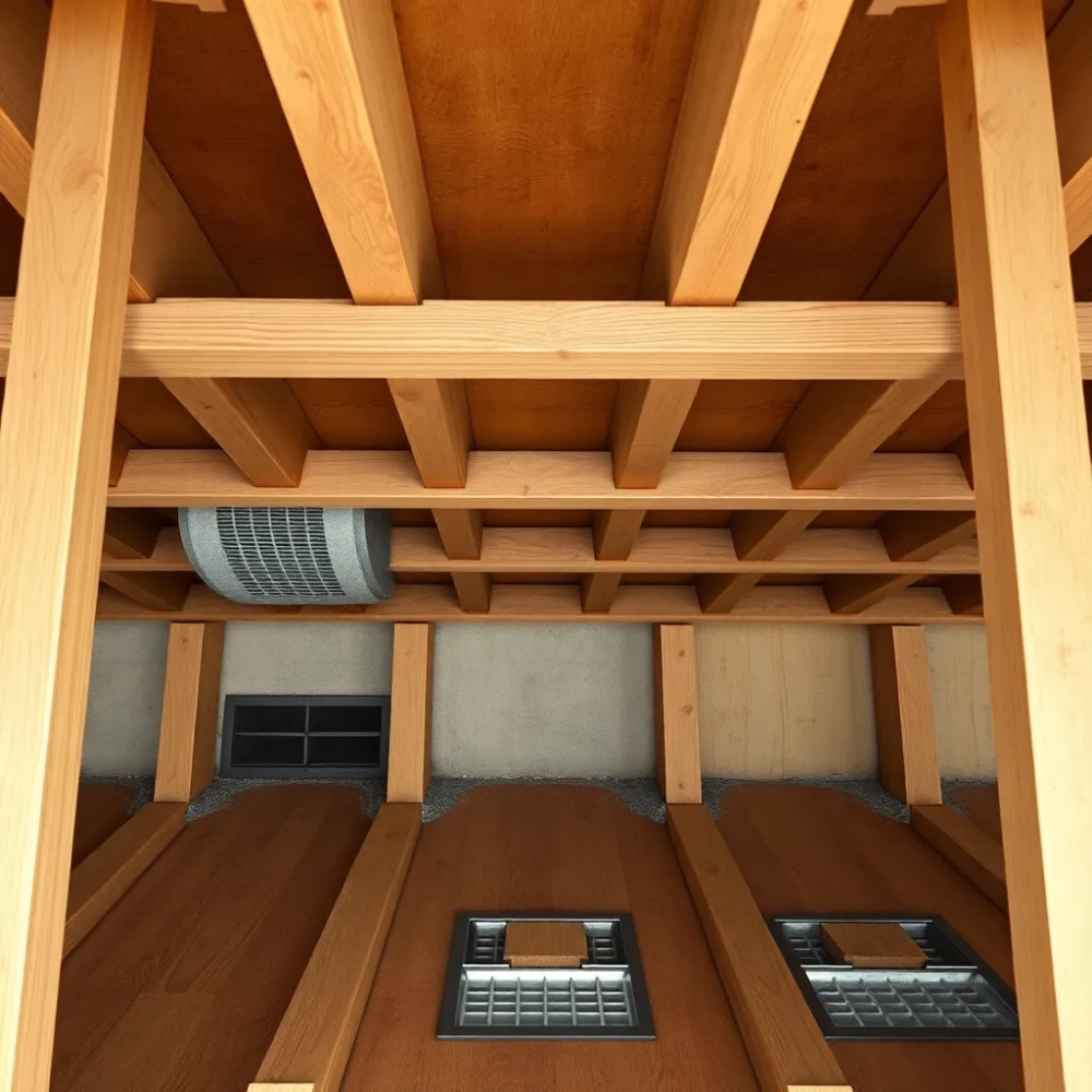 Wentylacja podłogi na legarach