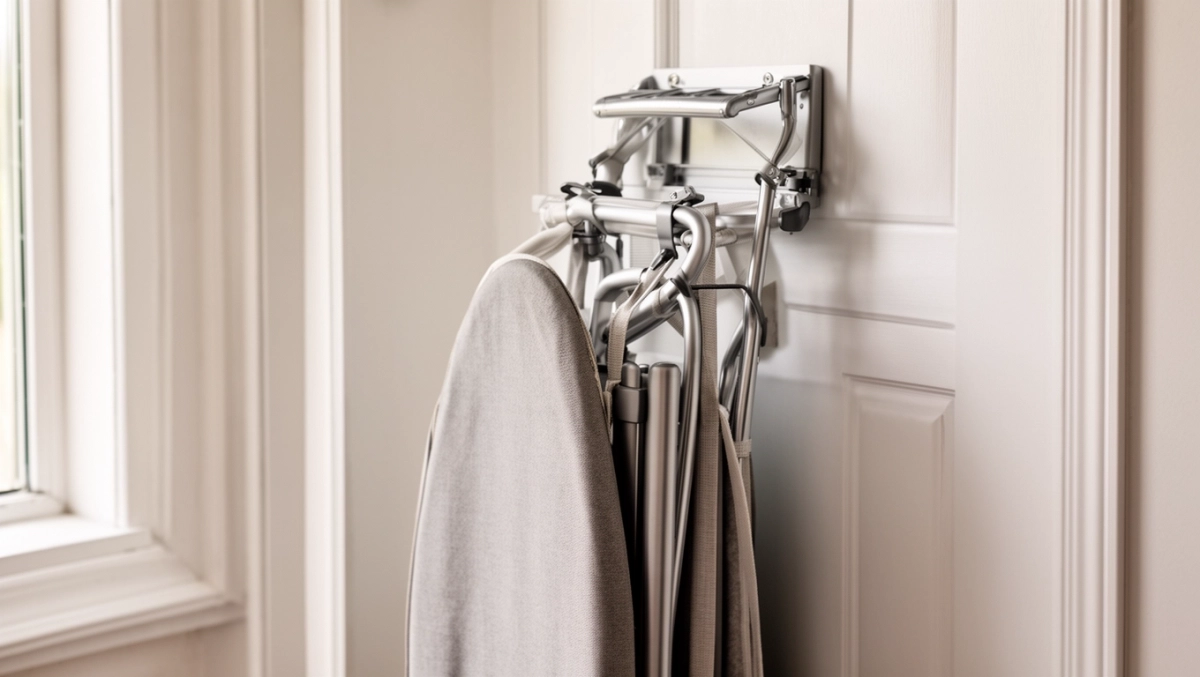 Wieszak na deskę do prasowania na DRZWI