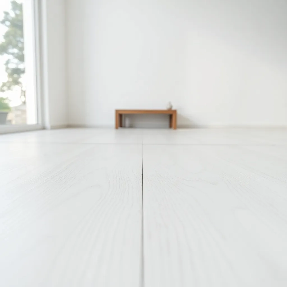 Wykładzina PCV biała deska