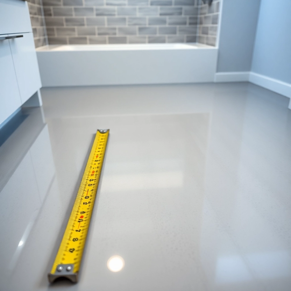 Wylewka samopoziomująca do łazienki