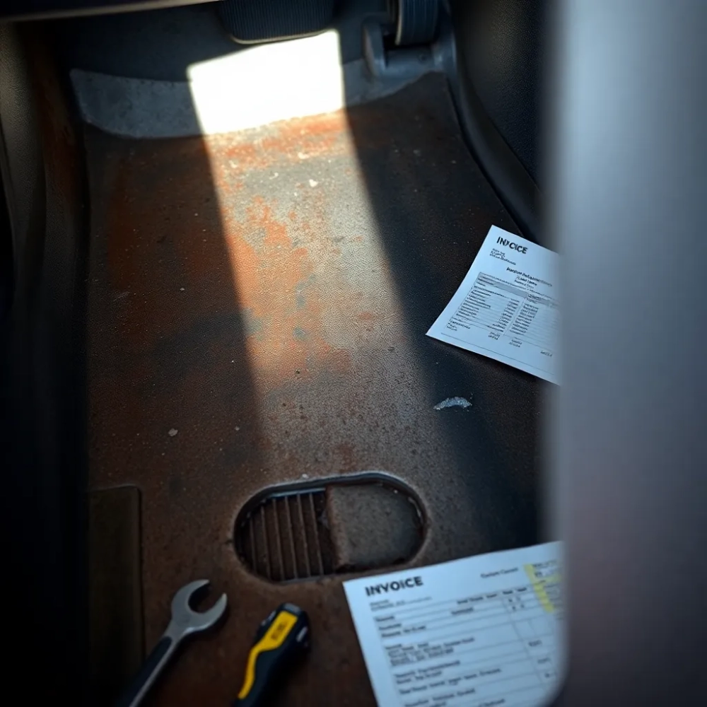 Wymiana podłogi w samochodzie koszt