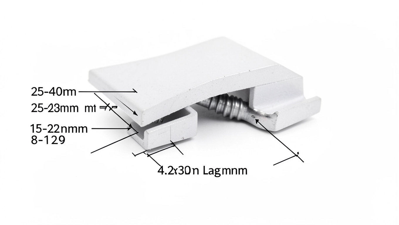 Wymiary uchwytów do deski elewacyjnej