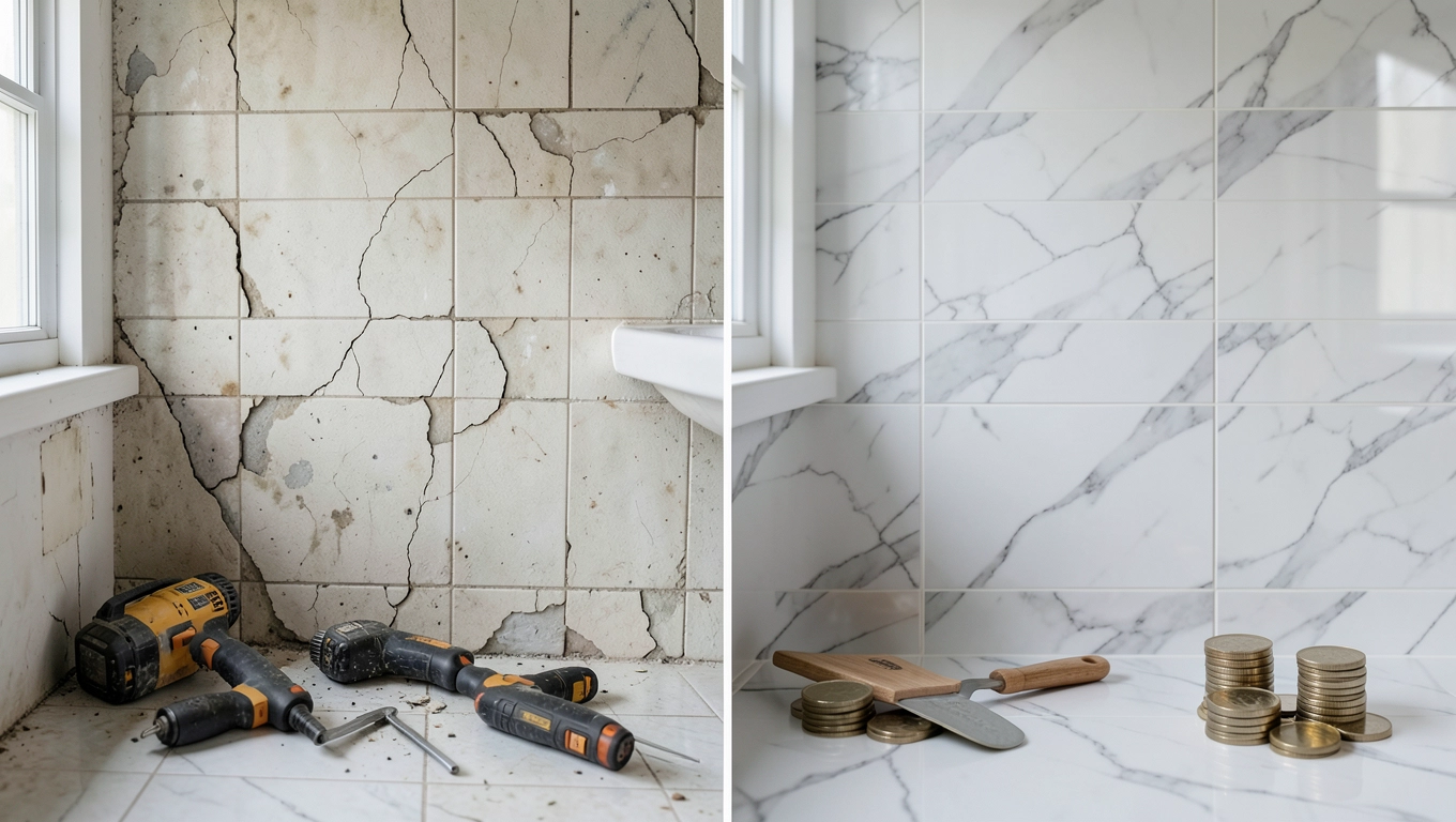 Zalety naklejek na płytki łazienkowe