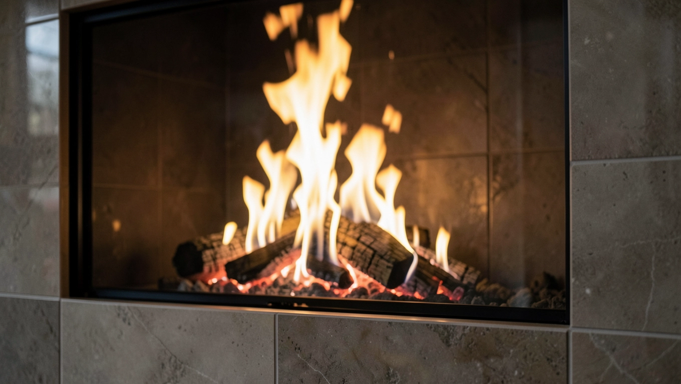 Zalety płytek gresowych wokół kominka