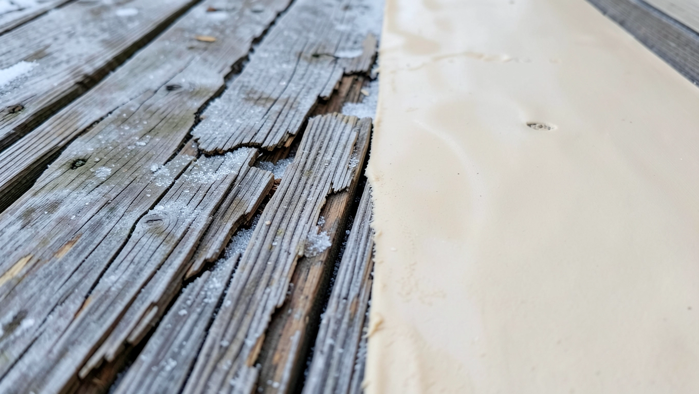 Zimowe zniszczenia tarasu - renowacja cykliną