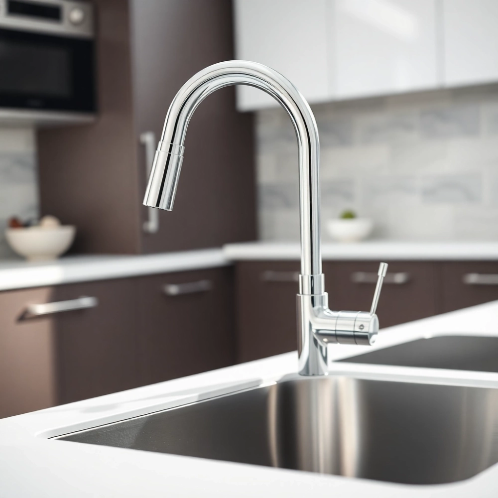 Bateria kuchenna GROHE z wyciąganą wylewką chrom
