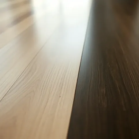 Dwa kolory paneli na podłodze