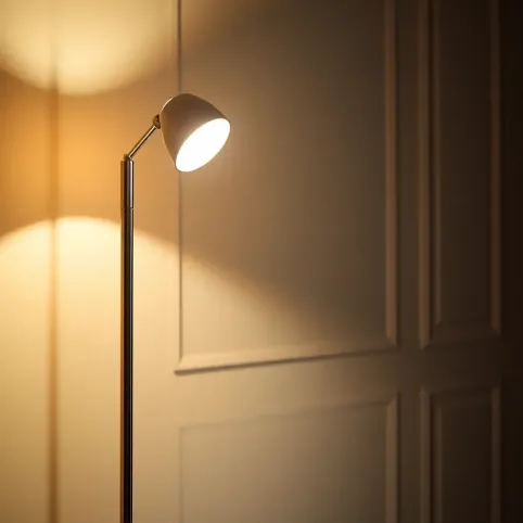 Lampa podłogowa z lampką do czytania