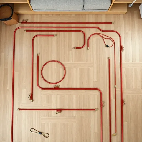 Salon 30 m2 ile pętli podłogówki