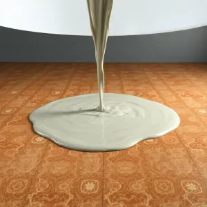 Wylewka na linoleum
